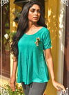 Sea Green PEAFOWL PEAFOWL VOL-72 Latest Fancy Designer Party Wear Pure Rayon Neckline Top Collection 1098